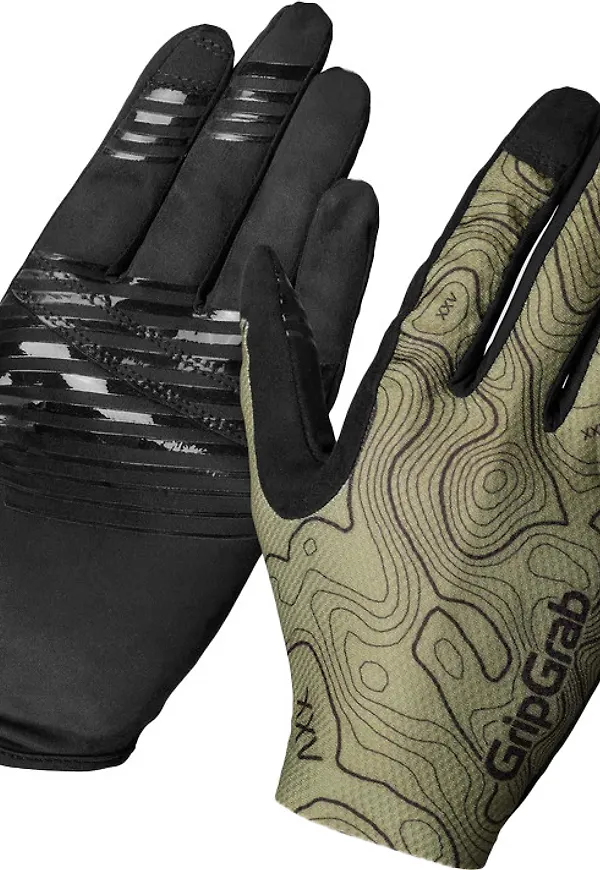 Gripgrab Rebel Full Finger Summer Gloves Olive Green