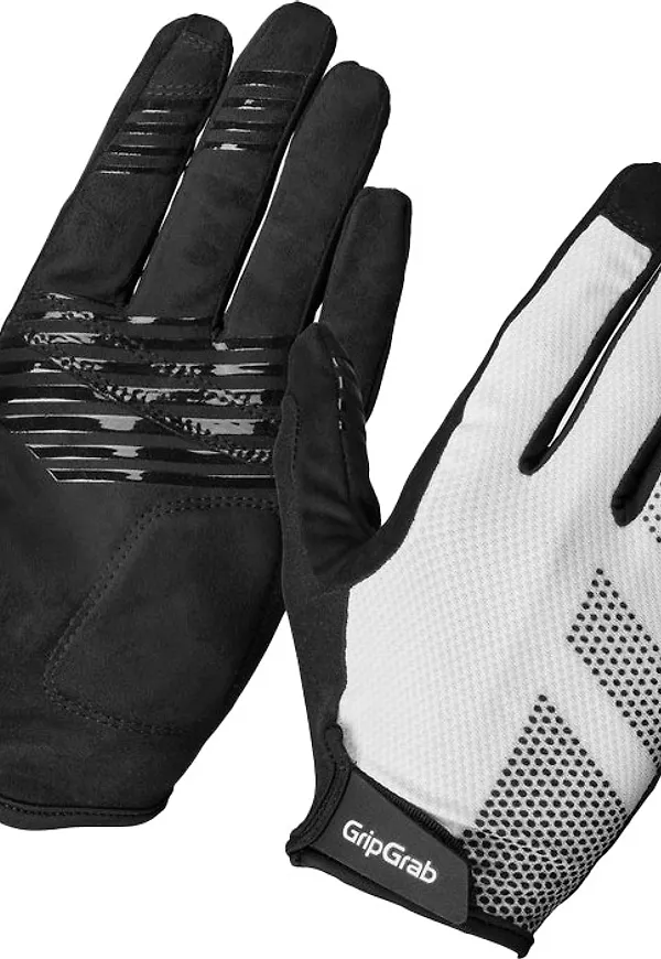 Gripgrab Ride Lite Padded Full Finger Summer Gloves White