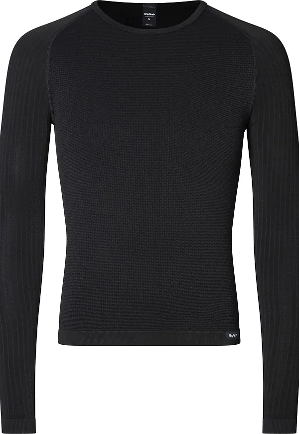 Gripgrab Unisex PACR Spring-Autumn Seamless Long Sleeve Base Layer Black