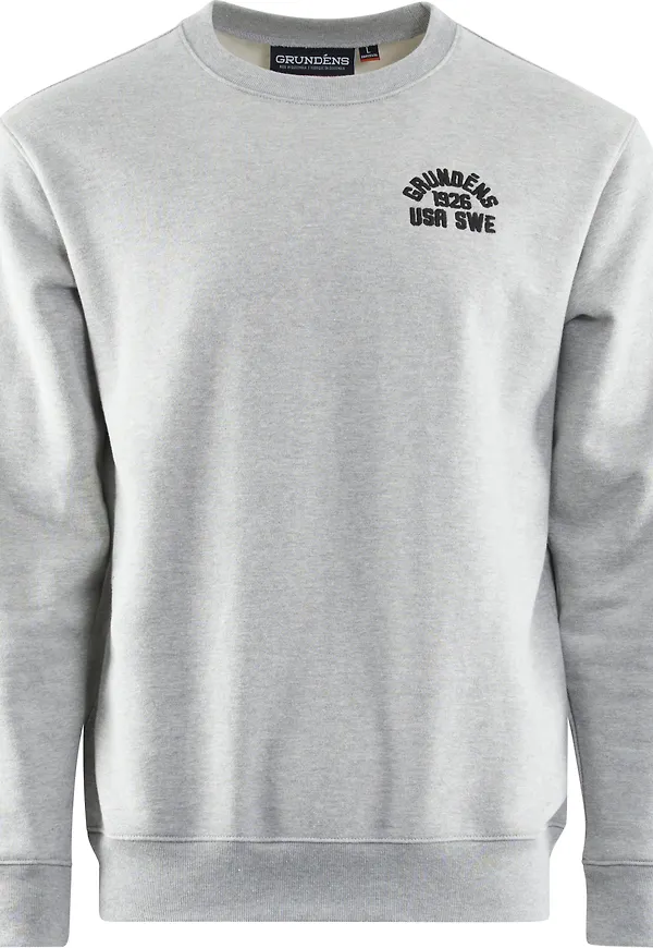 Grundéns Men's 1926 Crew Sweatshirt Lightgrey