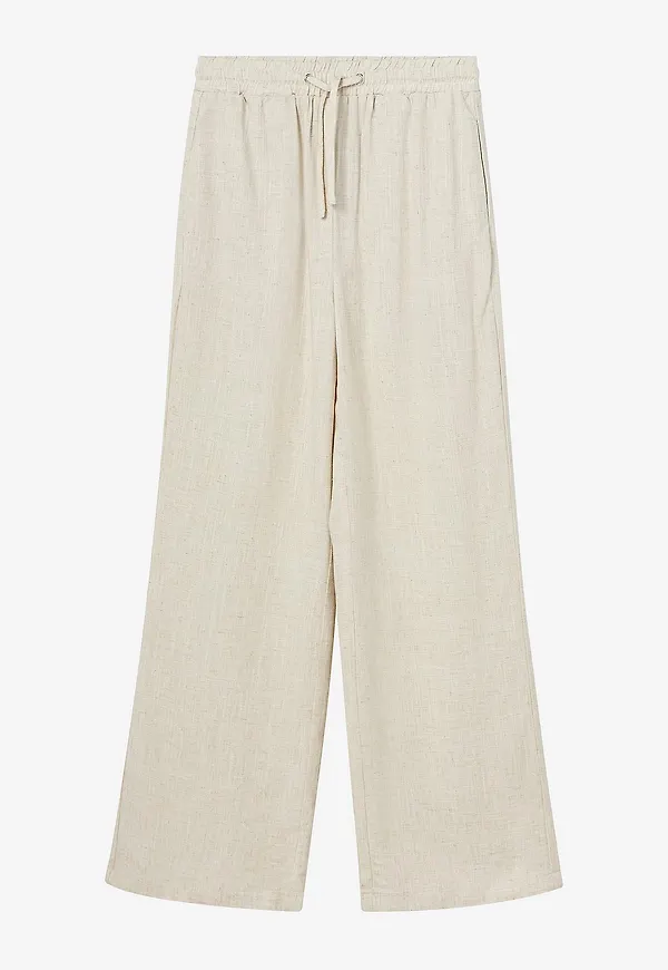 Grunt - Byxor Camille Linen Pants - Beige