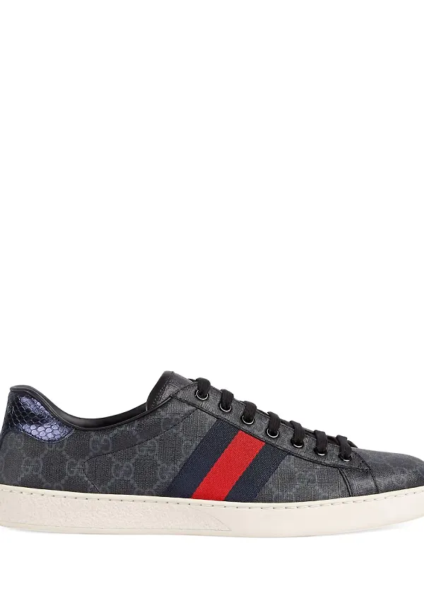 Gucci Ace GG Supreme sneakers - Svart
