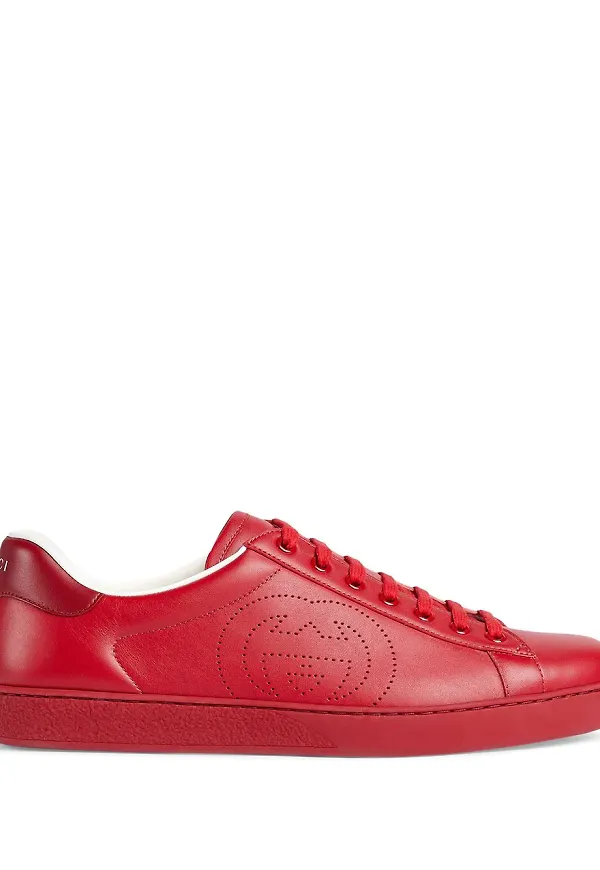 Gucci Ace låga sneakers - Röd