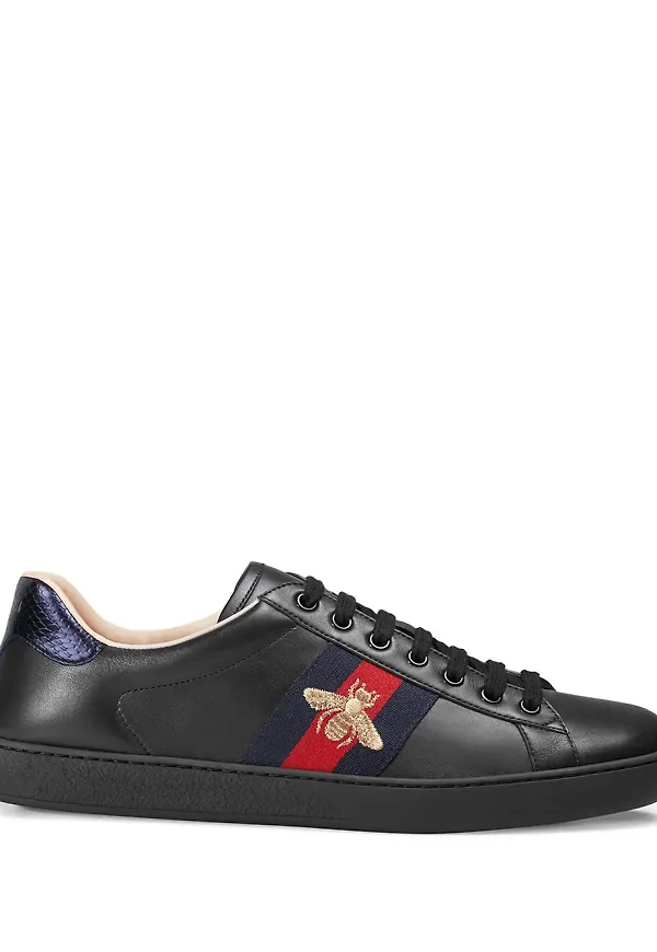 Gucci Ace sneakers med brodyr - Svart
