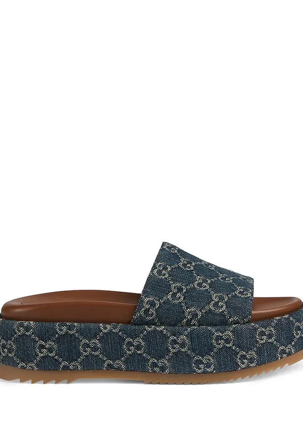 Gucci Angelina platåsandaler 55 mm - Blå