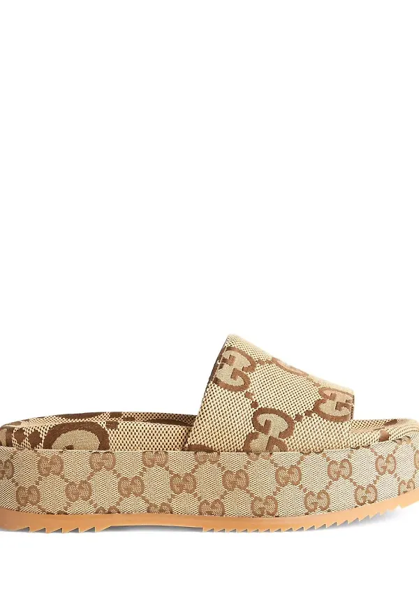 Gucci Angelina platåsandaler 55 mm - Brun
