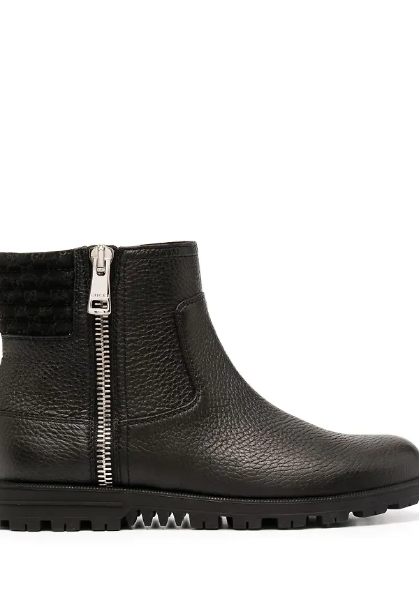 Gucci ankelboots i läder - Svart