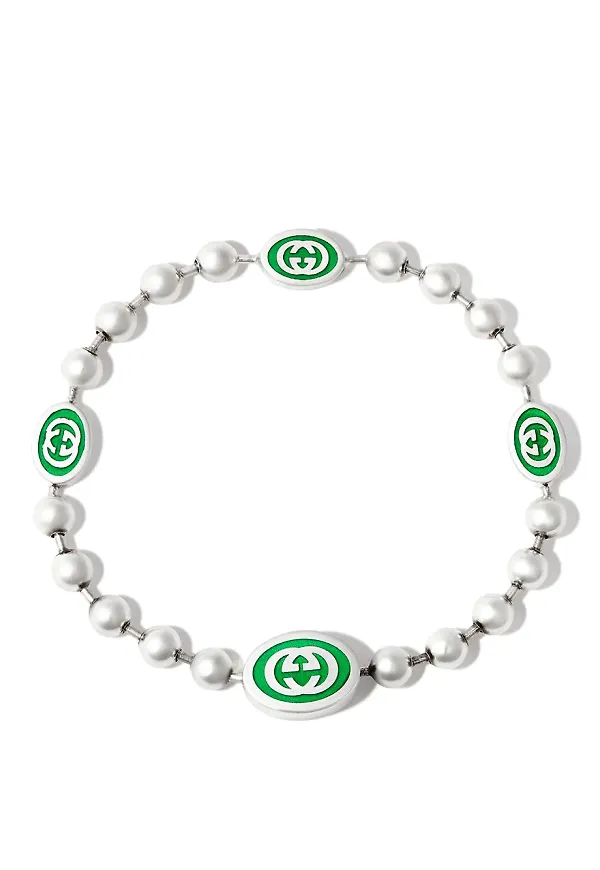 Gucci armband med berlock - Vit