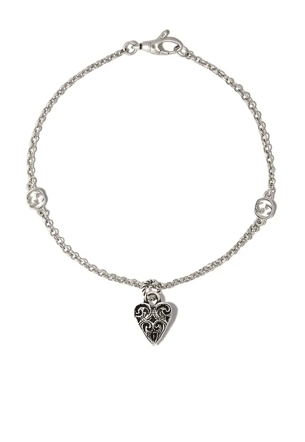 Gucci armband med hänge - Silverfärgad