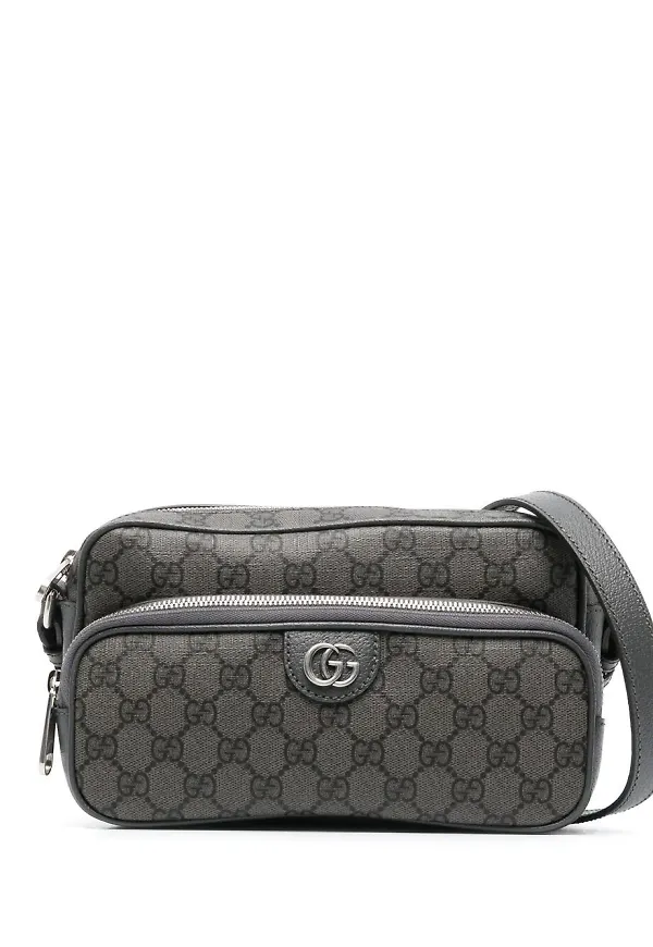 Gucci axelremsväska med fickor - Grå