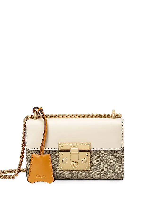 Gucci axelväska med hänglås - Neutral