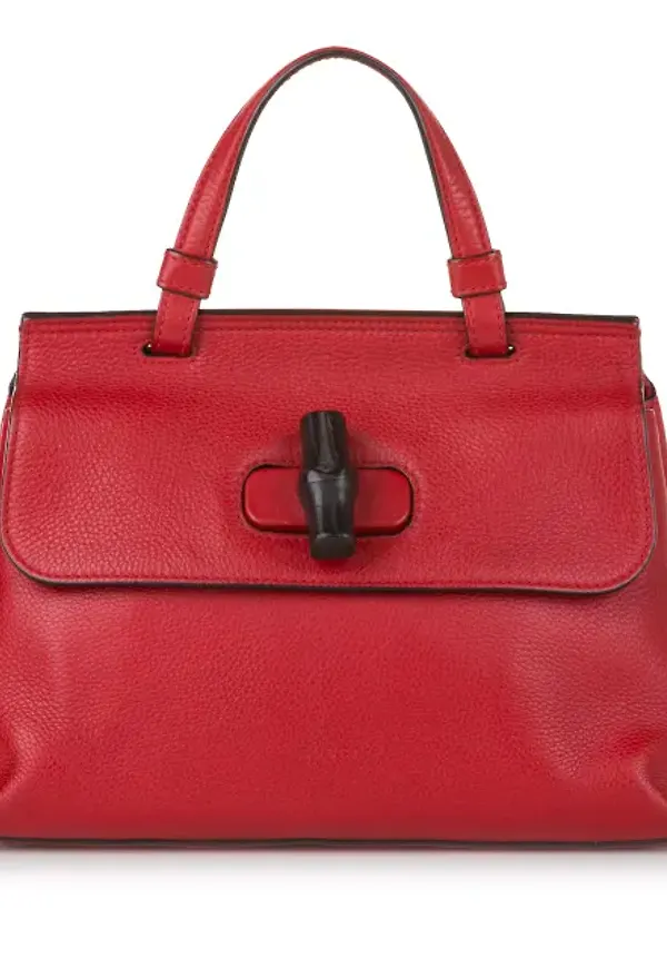 Gucci Bamboo Daily Leather Satchel