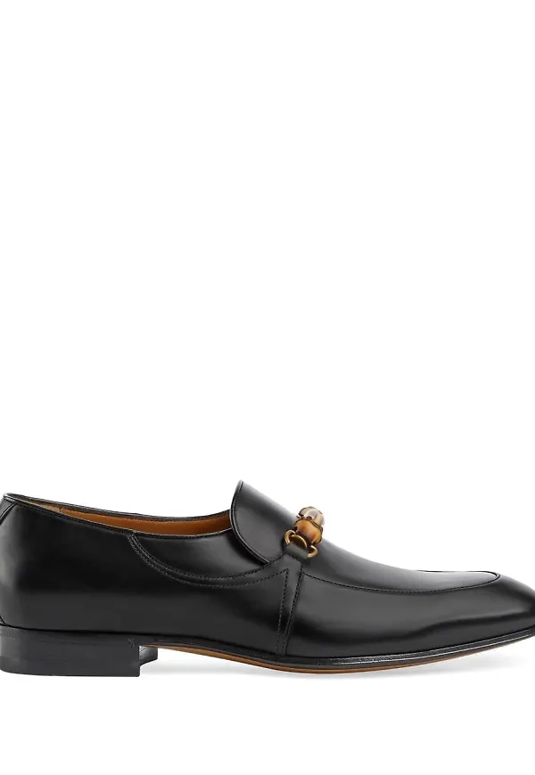 Gucci Bamboo Horsebit loafers - Svart