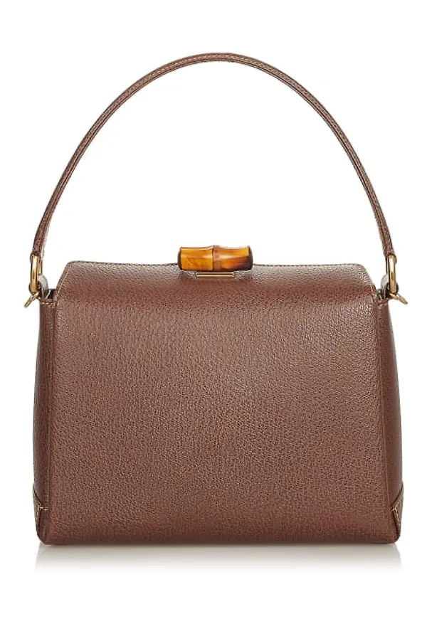 Gucci Bamboo Leather Satchel