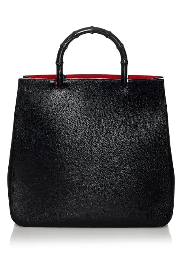 Gucci Bamboo Leather Tote Bag