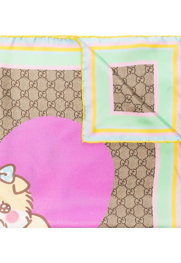 Gucci Bananya sidensjal - Neutral