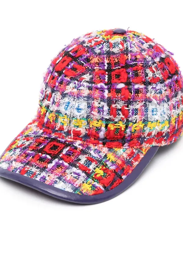 Gucci basebollkeps i tweed - Lila