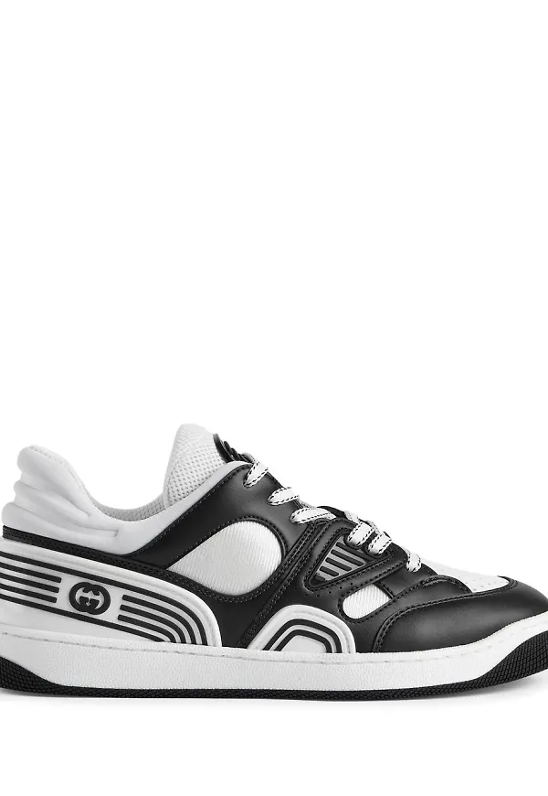 Gucci Basket låga sneakers - Svart