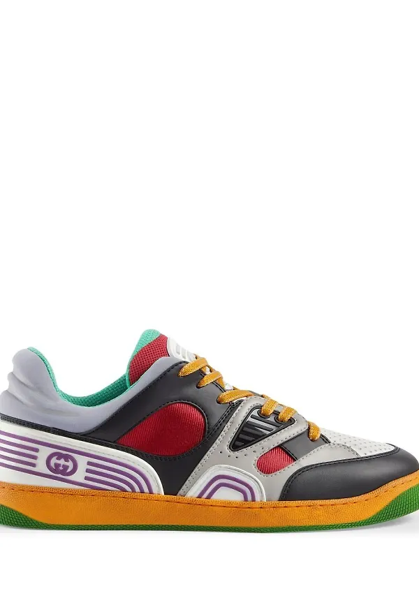 Gucci Basket låga sneakers - Svart