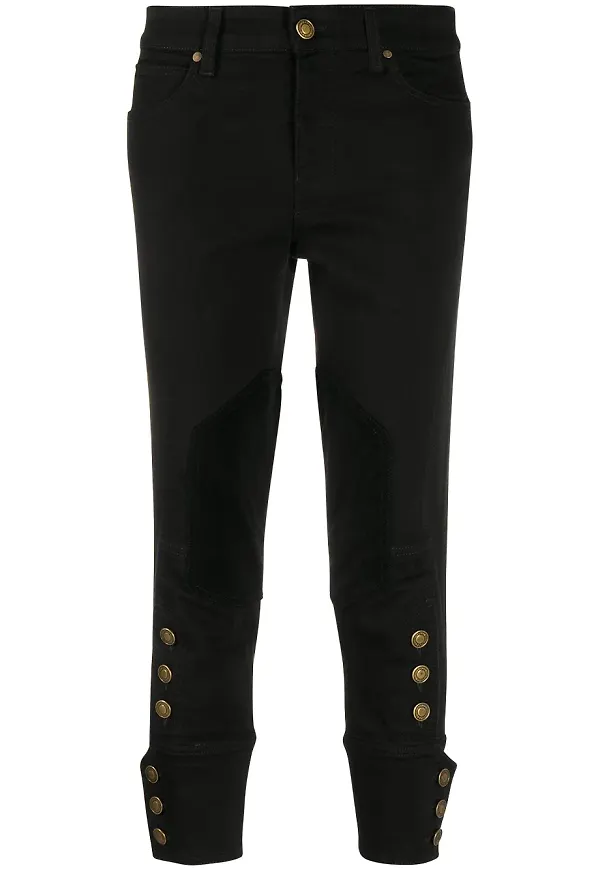 Gucci beskurna jeans - Svart