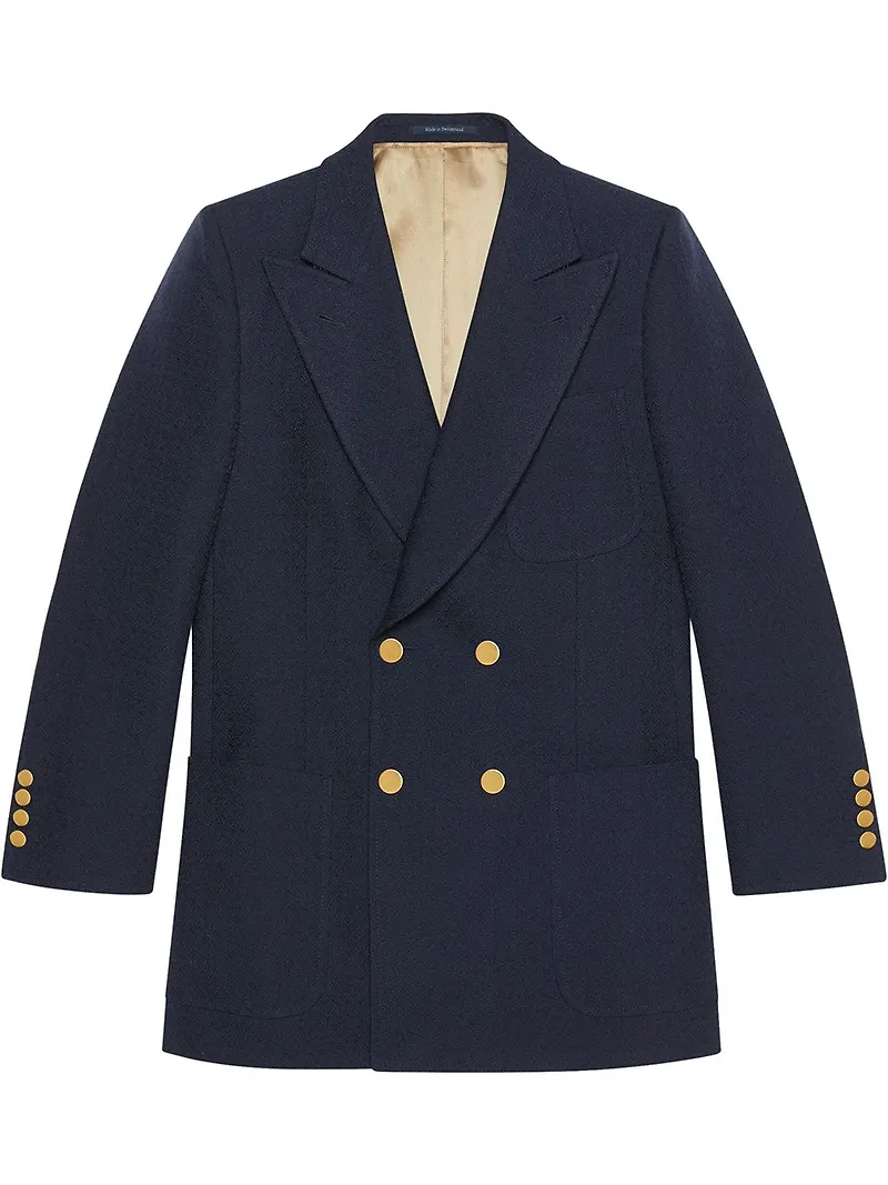 Gucci blazer med textur - Blå