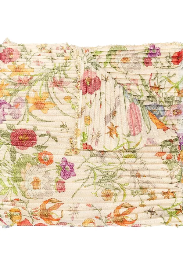 Gucci blommig sjal - Neutral