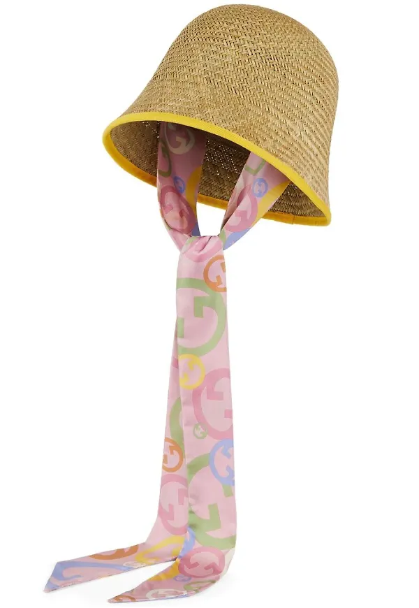 Gucci Blondie hatt med monogram - Neutral