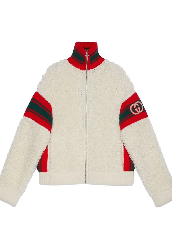 Gucci bomberjacka med dragkedja - Neutral
