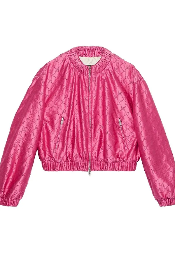 Gucci bomberjacka med monogram - Rosa