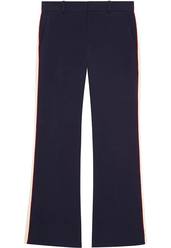 Gucci bootcut-byxor i viskos - Blå