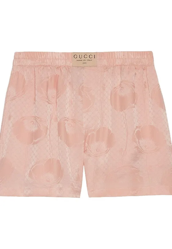 Gucci boxershorts med vallmotryck - Rosa