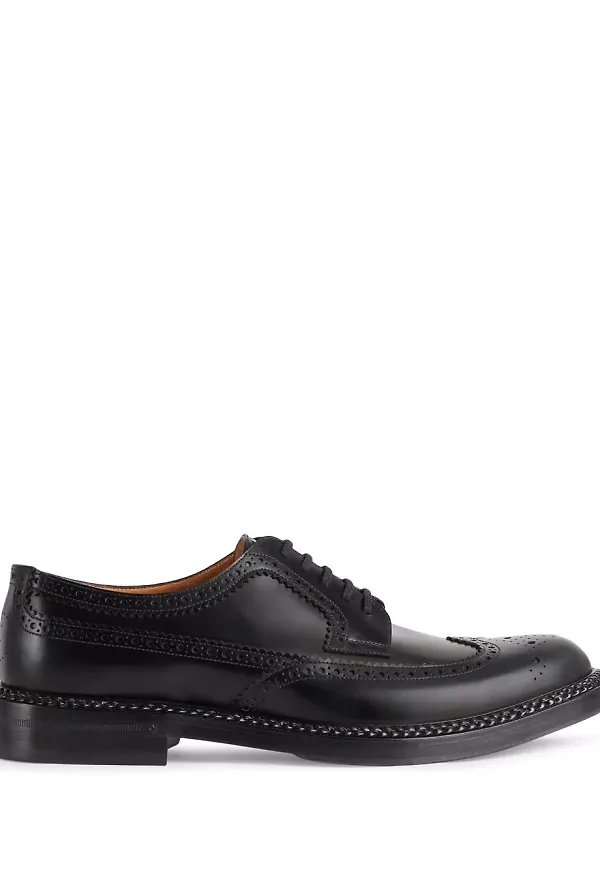 Gucci brogues i läder - Svart