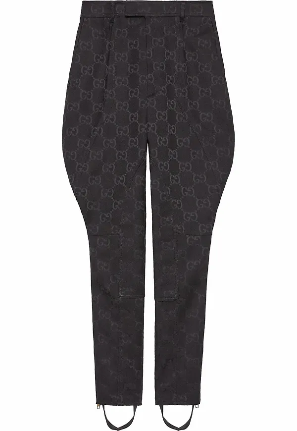 Gucci byxor med monogram - Svart