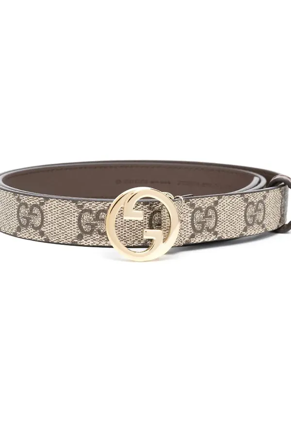 Gucci bälte med monogram - Brun