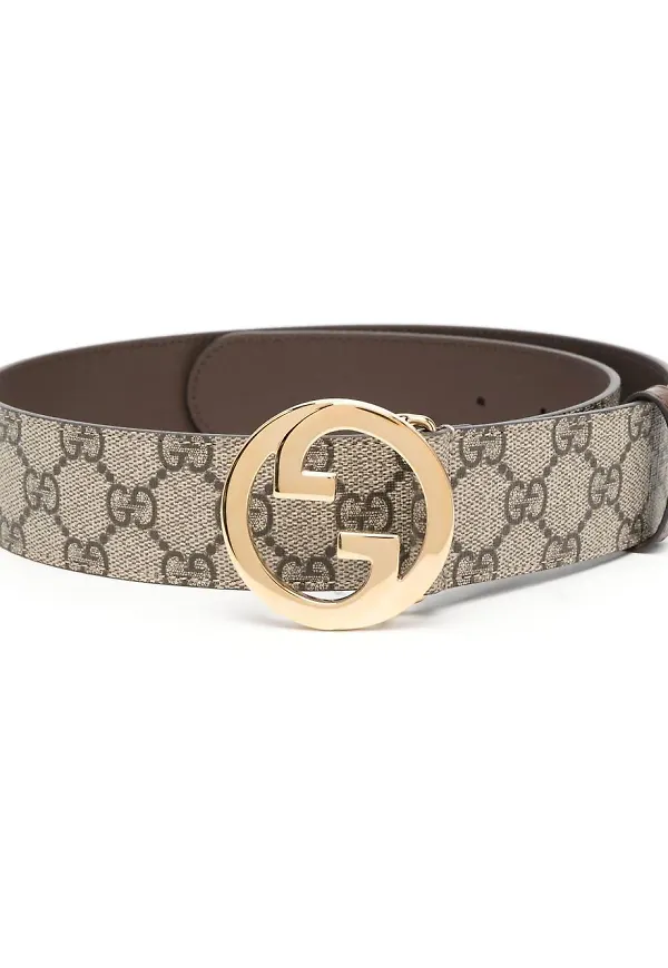 Gucci bälte med monogram - Neutral