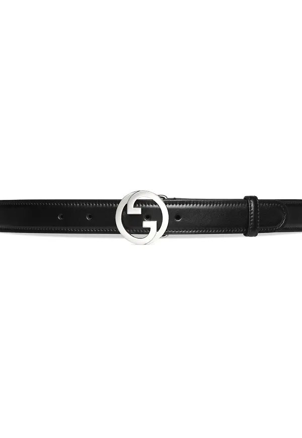 Gucci bälte med monogram - Svart