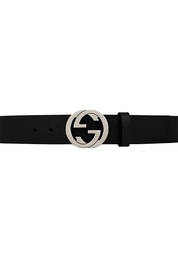 Gucci bälte med spänne - Svart