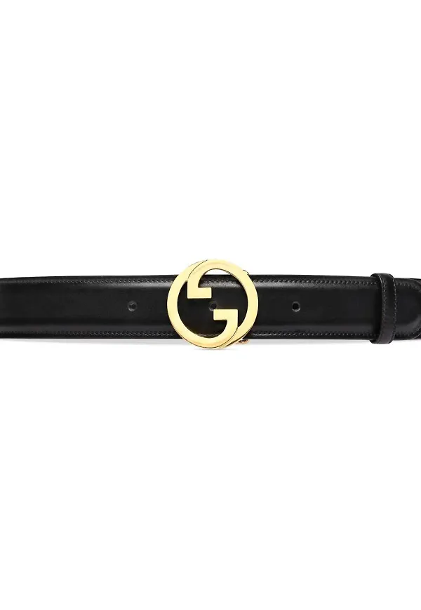 Gucci bälte med spänne - Svart