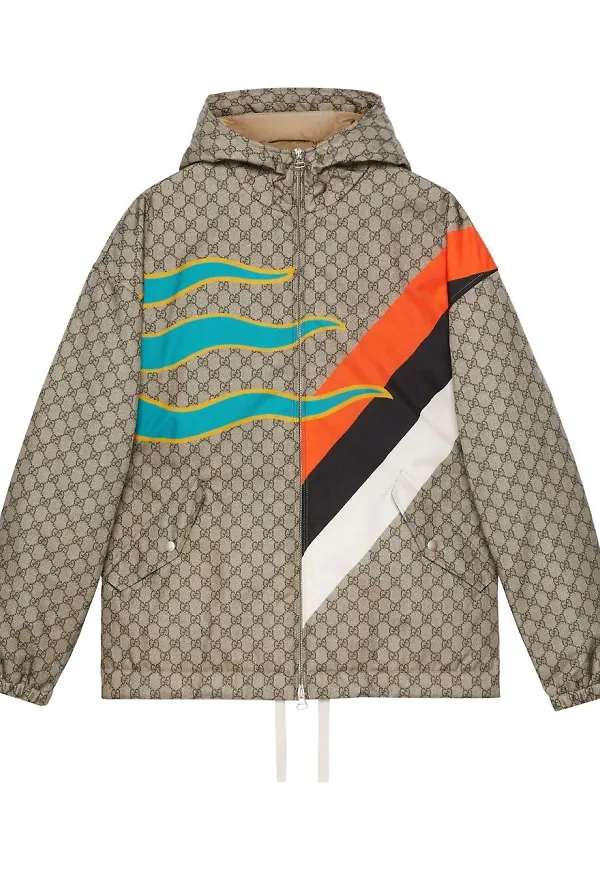 Gucci Centrum jacka med huva - Neutral