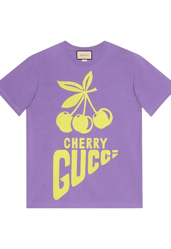 Gucci Cherry Gucci t-shirt - Lila