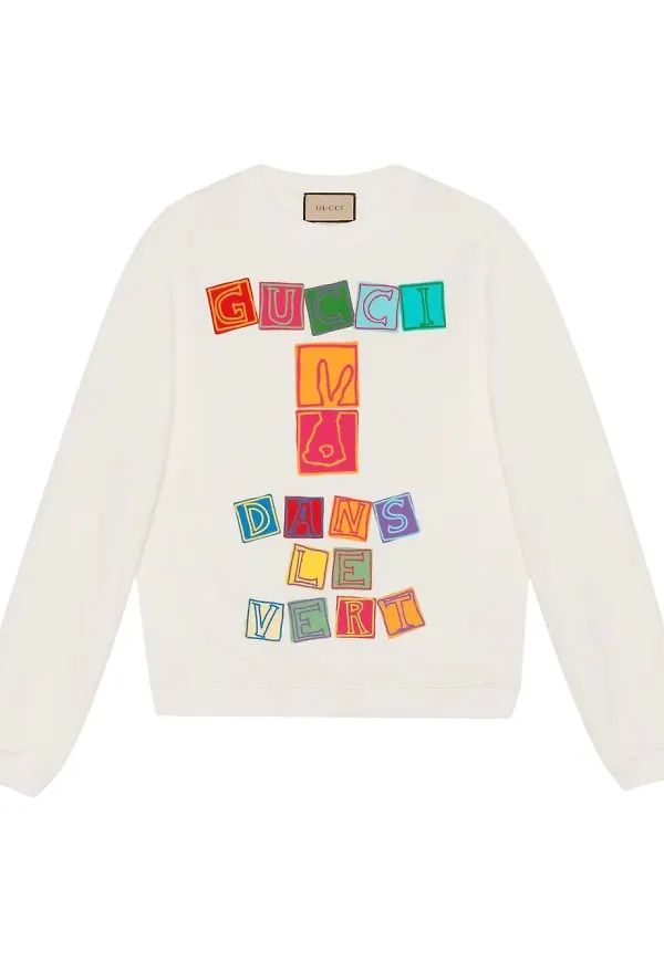 Gucci Dans Le Vert sweatshirt - Vit