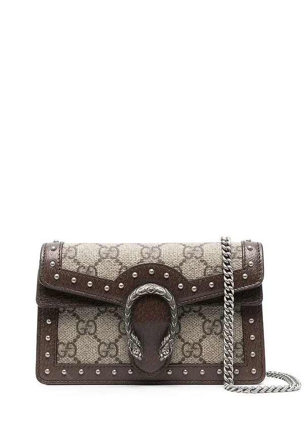 Gucci Dionysus axelremsväska - Brun