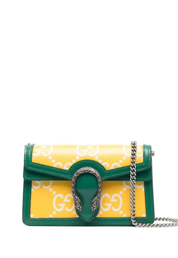 Gucci Dionysus liten axelremsväska - Grön