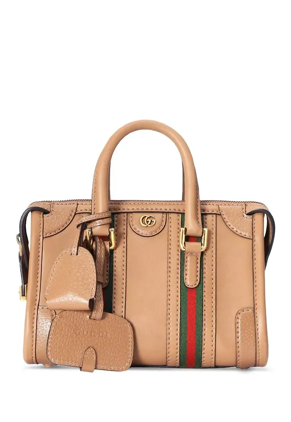 Gucci Doppia G randig totebag - Brun