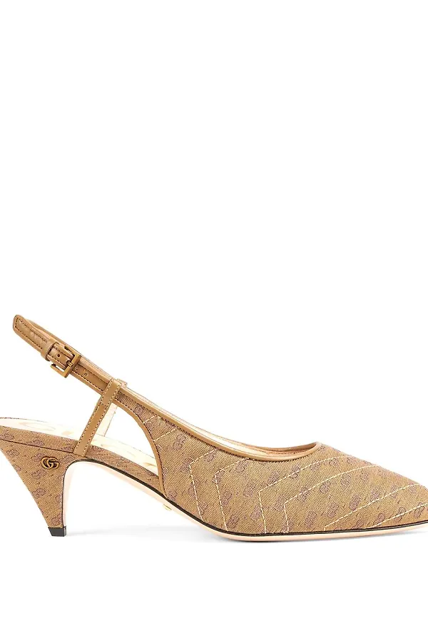 Gucci Double G slingback-pumps - Neutral