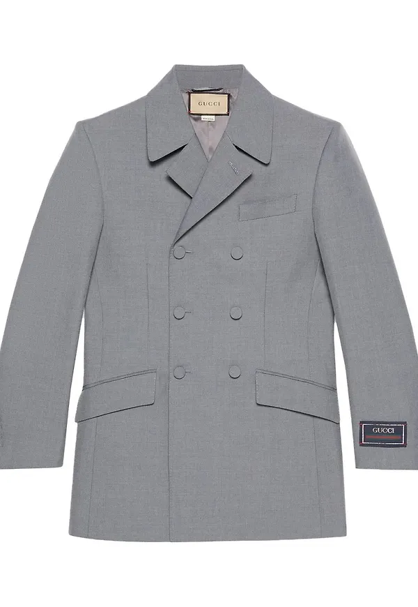 Gucci dubbelknäppt blazer - Grå