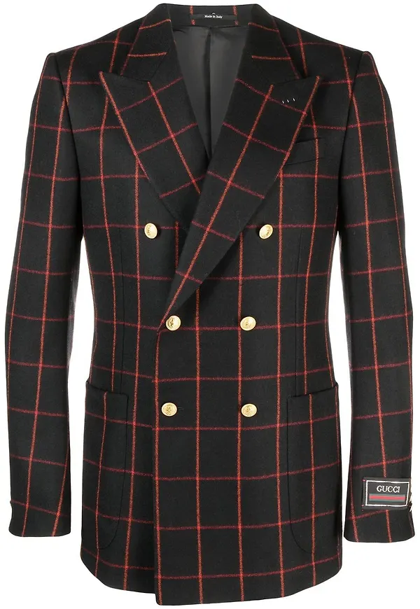 Gucci dubbelknäppt blazer - Svart