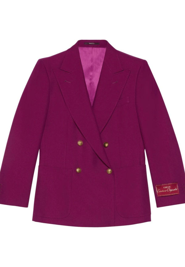 Gucci dubbelknäppt finblazer - Lila