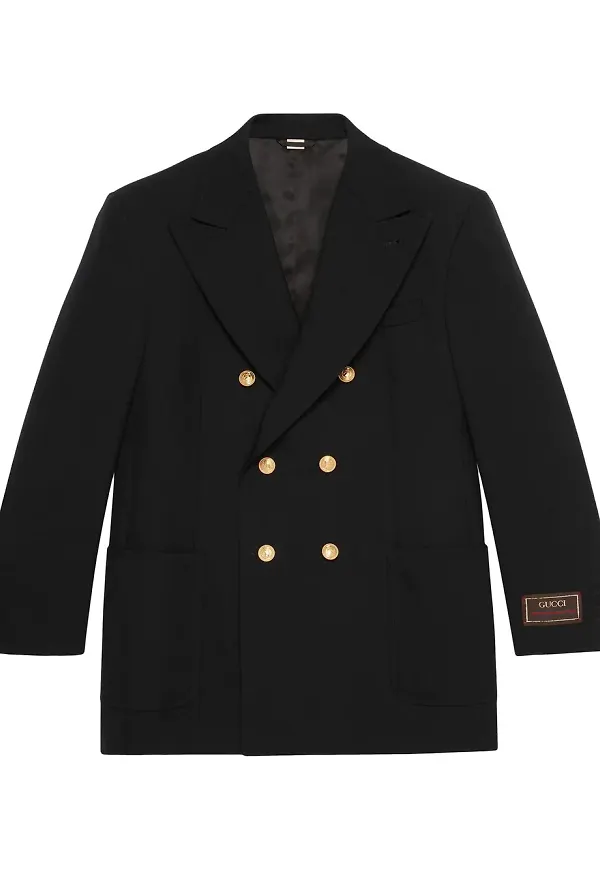 Gucci dubbelknäppt jacka - Svart