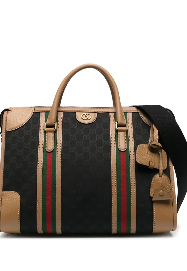 Gucci duffelväska i kanvas - Svart